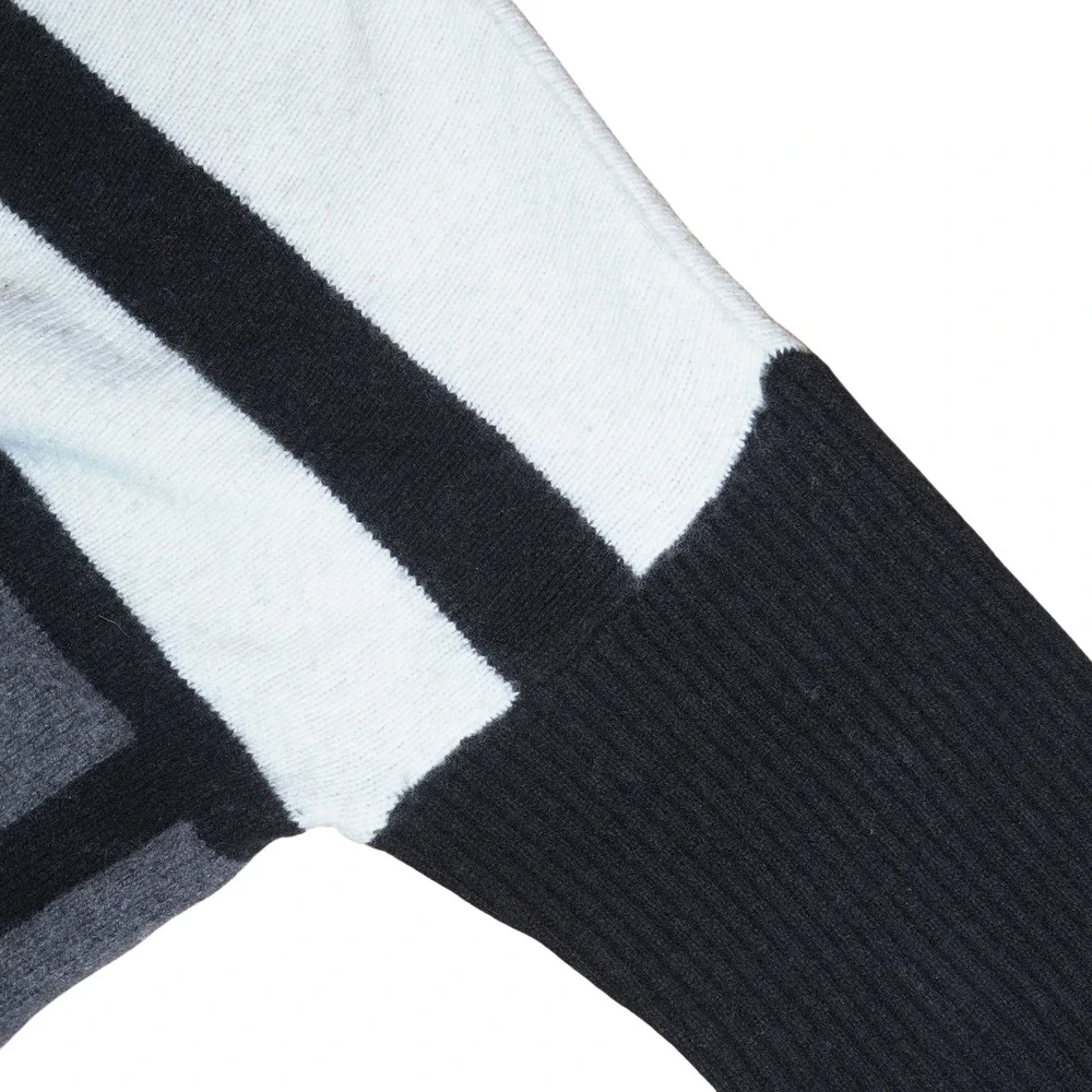 BCBGMAXAZRIA Women's Sweater Sz M (Fits L & XL) Striped Mock-Neck Lagenlook GUC - Picture 7 of 14